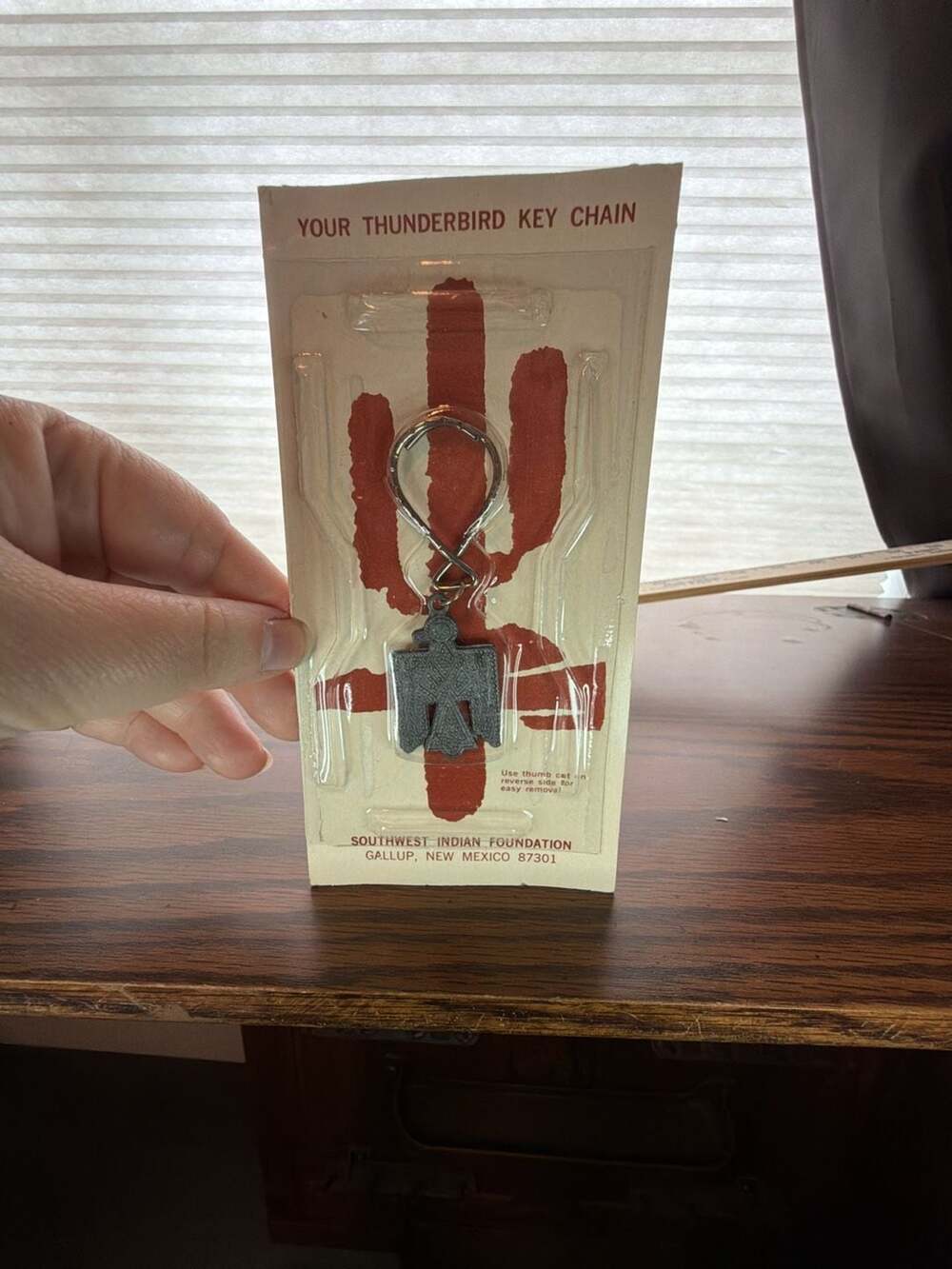 Vintage Thunderbird Keychain Southwest Indian Foundation New Mexico